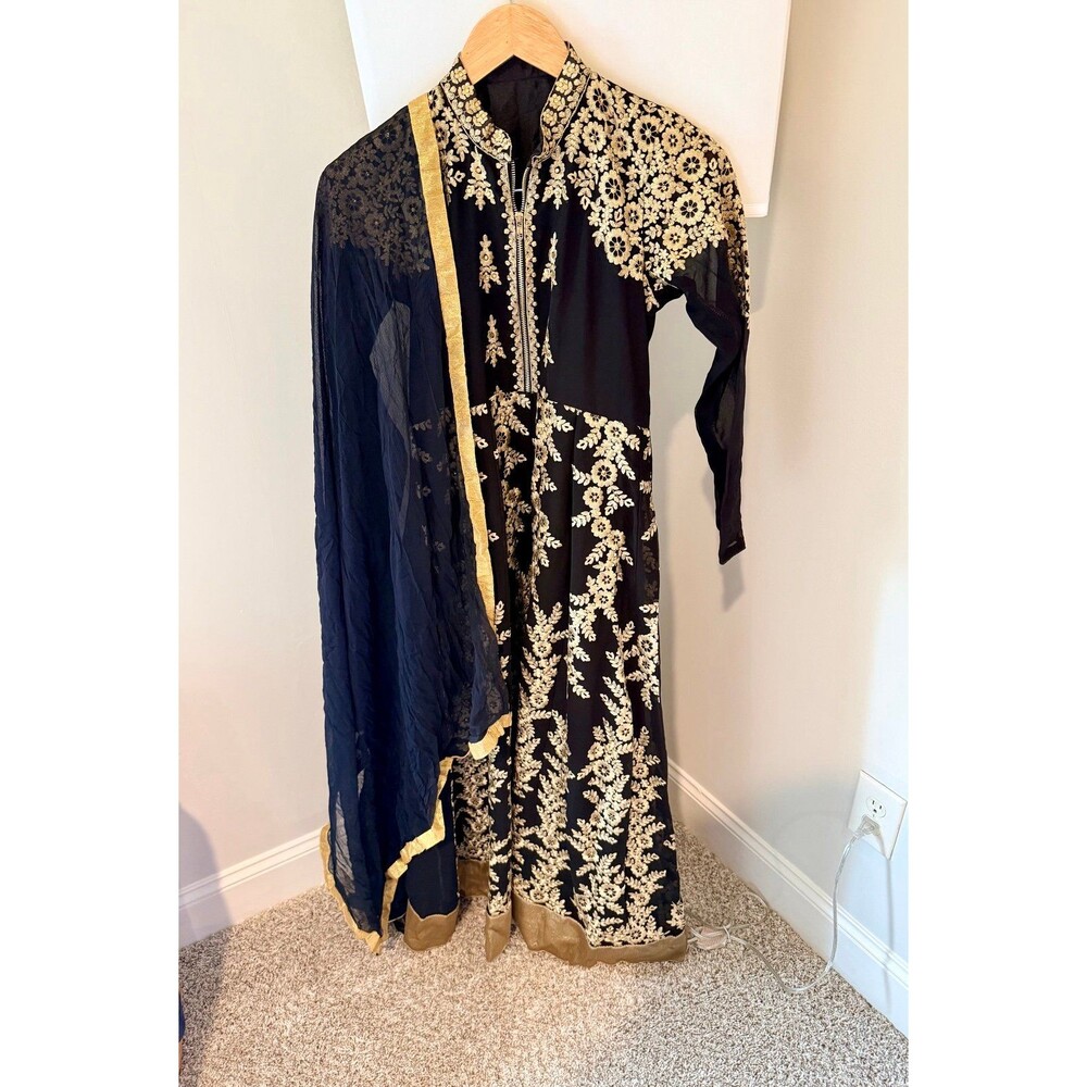 Black anarkalki dress